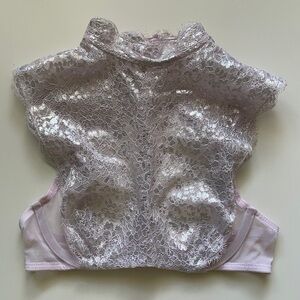 Victoria’s Secret Dream Angels High-Neck Metallic Pink Bra